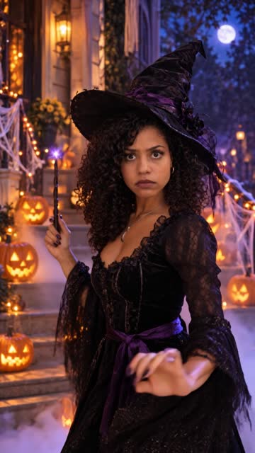 AI Halloween Costume AI example: The spell